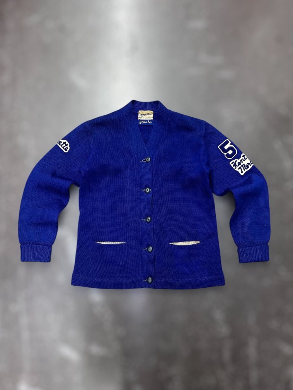 Vtg1958 Kent Meridian Letterman Cardigan Sportcraft Seattle Wool Varsity S